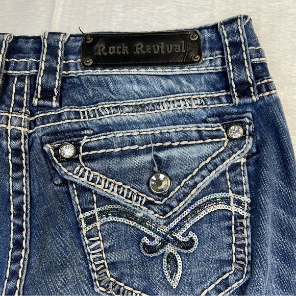 Rock Revival Luna Easy Boot Jeans Size 26 - Picture 3 of 9